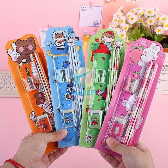 

ID (1 SET) PAKET ALAT TULIS ISI 5 SQUEEZY SS-SQ5116 STUDY SET SOUVENIR SEKOLAH STATIONERY ANAK