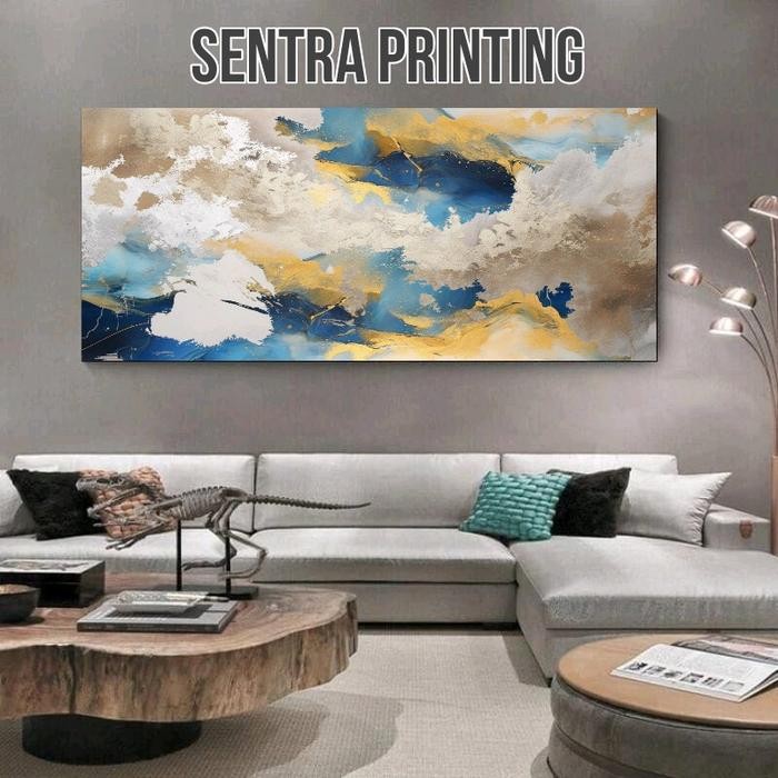 Stiker dinding lukisan abstrak marmer, hiasan dinding poster lukisan, stiker dinding ruang tamu