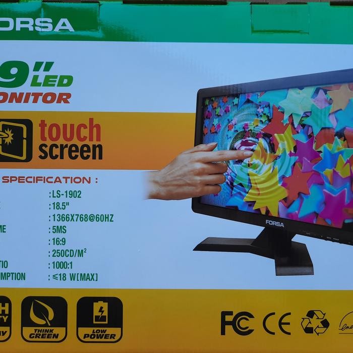 Monitor Forsa 19 Inch Touchscreen Ls-1902Ts Packing Kayu