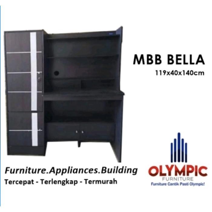 MEJA BELAJAR ANAK PUTIH MBB KARIN BY OLYMPIC FURNITURE