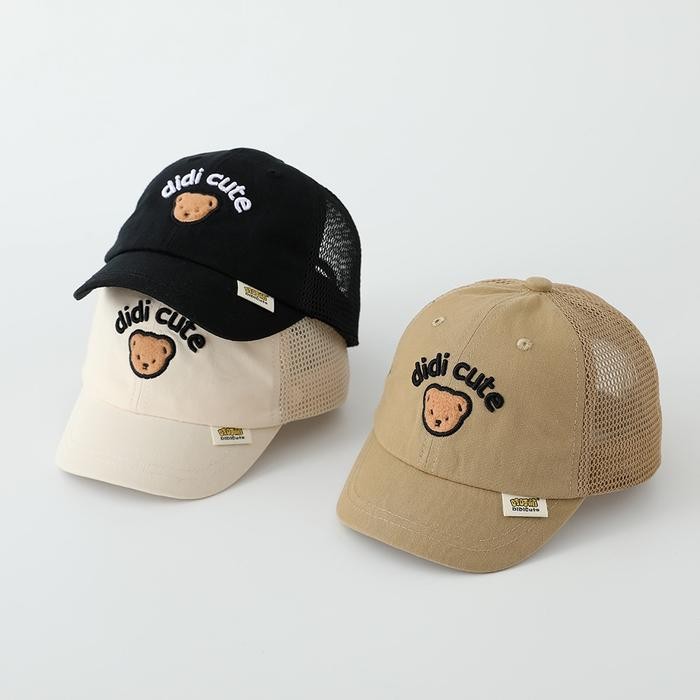 Topi Anak Laki Laki Import Topi Trucker Anak Cowok Impor Topi Jaring Balita Motif Bear Kepala