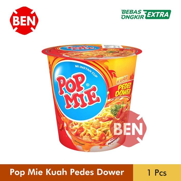 

POP MIE KUAH PEDES DOWER 75G 75GR - POPMIE PEDAS DUS MURAH GROSIR