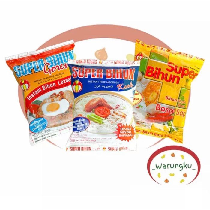 

SUPER BIHUN 1PCS BIHUN INSTANT GORENG KUAH BASO SAPI