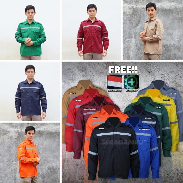Wearpack Safety Werpack Atasan Kemeja Baju Kerja Murah Seragamku