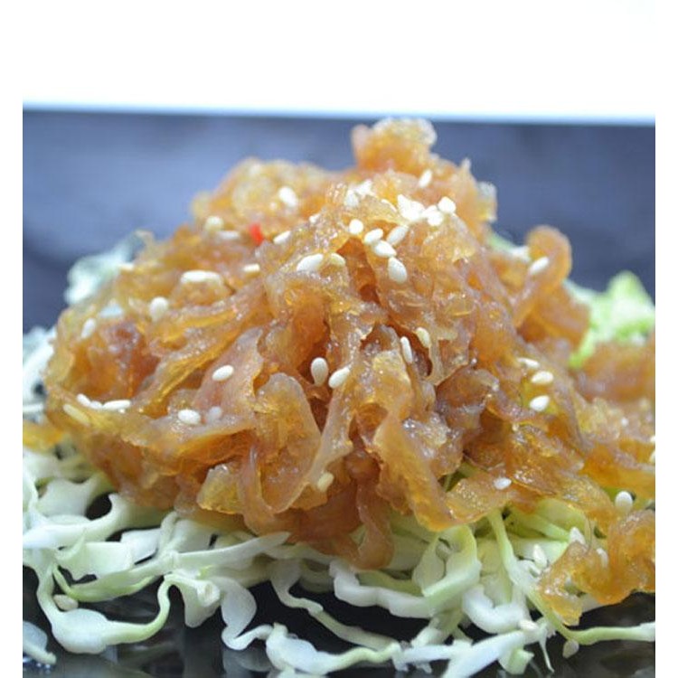 

Kualitas No1 Chuka Kurage / Salad Ubur Ubur / Jelly Fish Seasoned Salad Frozen 1 Kg