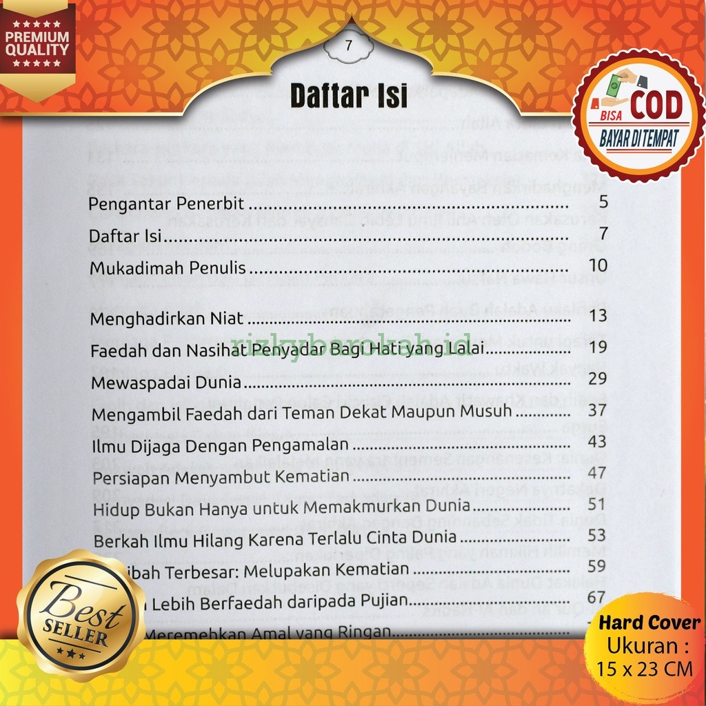 Buku Irsyadul Ibad Terjemahan Kitab Irsadul Ibad "Menyiapkan Bekal Safar yang Pantas Menuju Kampung