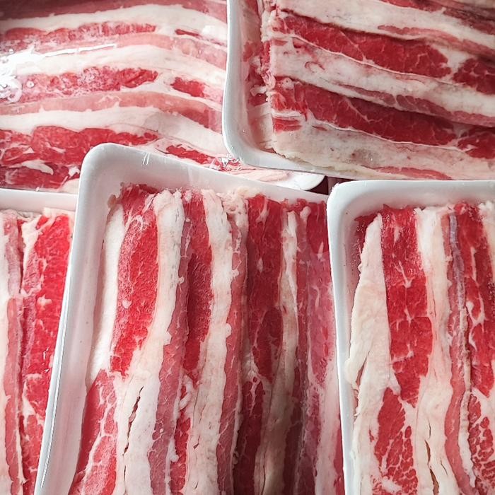 

BeliSkrg,KirimHariini- SWIFT US BEEF SLICE SHORTPLATE DAGING SAPI SLICE YOSINOYA 500 GRAM