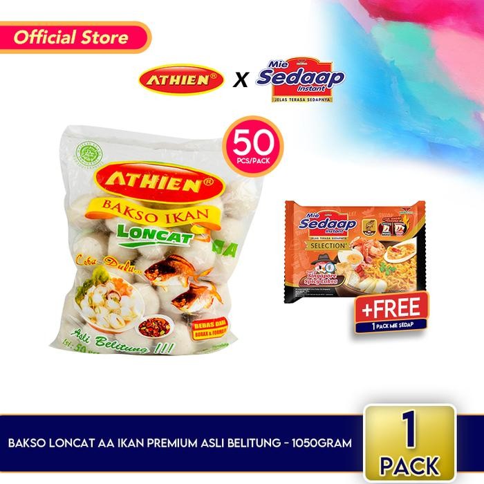 

BeliSkrg,KirimHariini- ATHIEN Bakso Ikan Loncat AA Premium Asli Belitung 1050 gram