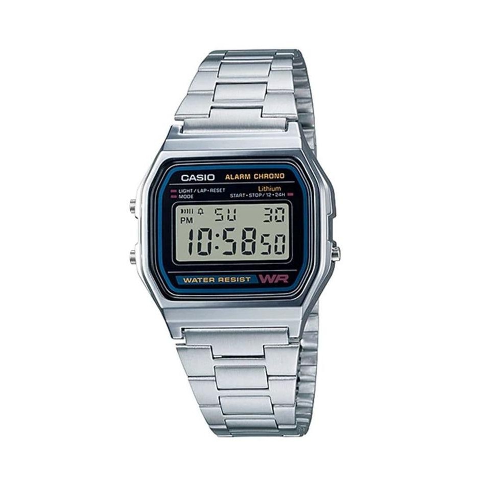 Jam tangan pria wanita casio a158wa-1df 1adf 1d 1 a-158wa a158w a158 158w *