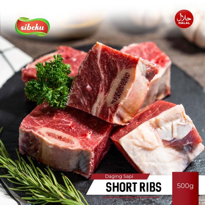 

BeliSkrg,KirimHariini- Daging Iga Sapi Short Ribs Halal 500gram FrozenFood Import AUS- Sibeku