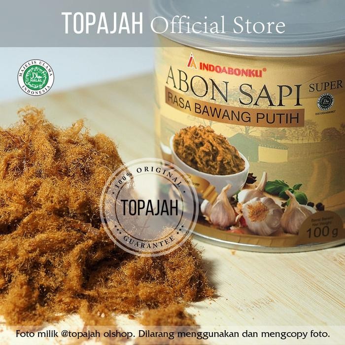 

PastikanDikirimLgsg- Abon sapi super bawang putih goreng INDOABONKU 100gr HALAL.