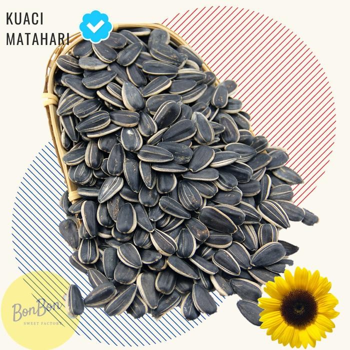 

PastikanDikirimLgsg- SUNFLOWER SEEDS - KUACI MATAHARI MANIS / KWACI HITAM BIJI 500 GRAM