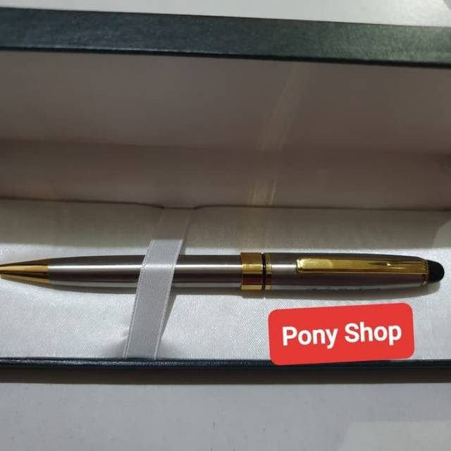 

Pulpen Besi Promosi Mirip type 164 Stainless Steel Klip dgn Box Eksklusif