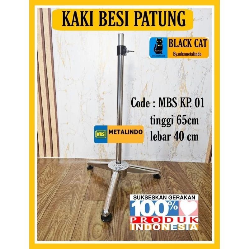 Kaki besi penyangga patung manekin MBS kaki patung plat besi
