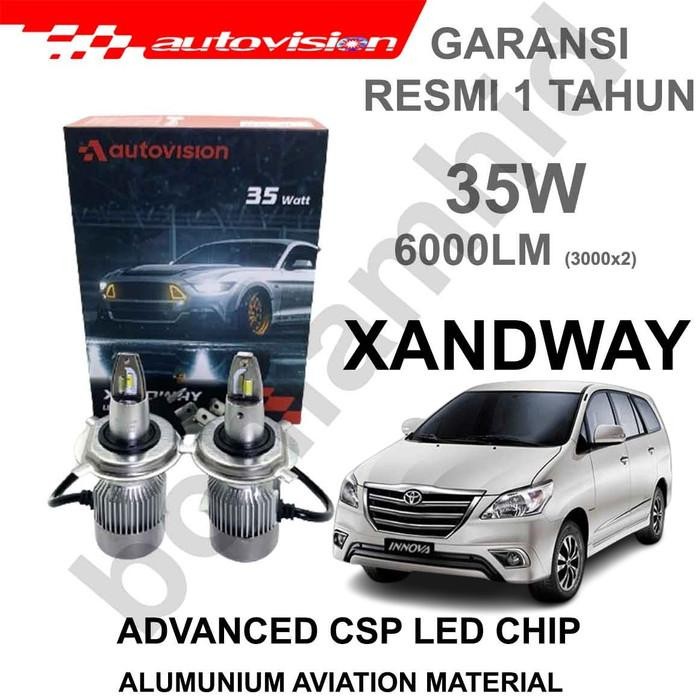 Lampu LED INNOVA 2004-2016 H4 Hi/Lo AUTOVISION XANDWAY Headlamp Putih