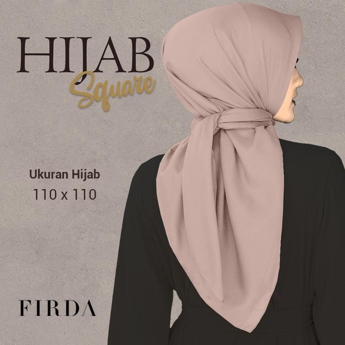 Imanzia- Kerudung Segiempat Hijab Paris Polos By Firda Fashion