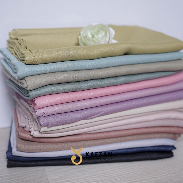 Hijrahive- Kcj - Hijab Segiempat Sinar Glamour Gliter Lasercut