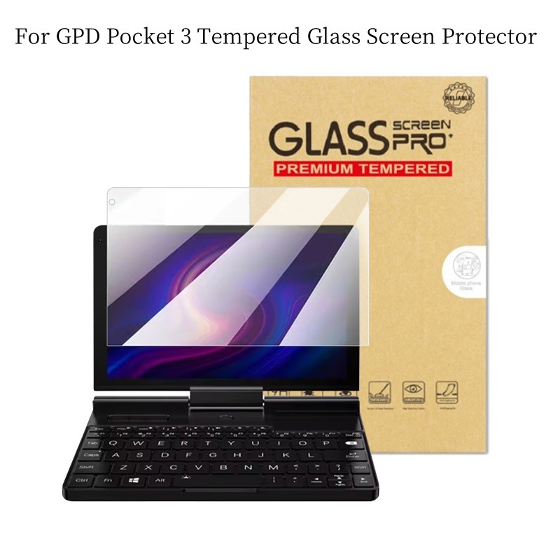 For GPD Pocket3 Tempered Glass Screen Protector Film Mini PC GPD Pocket 3 Tempered Glass HD Screen F
