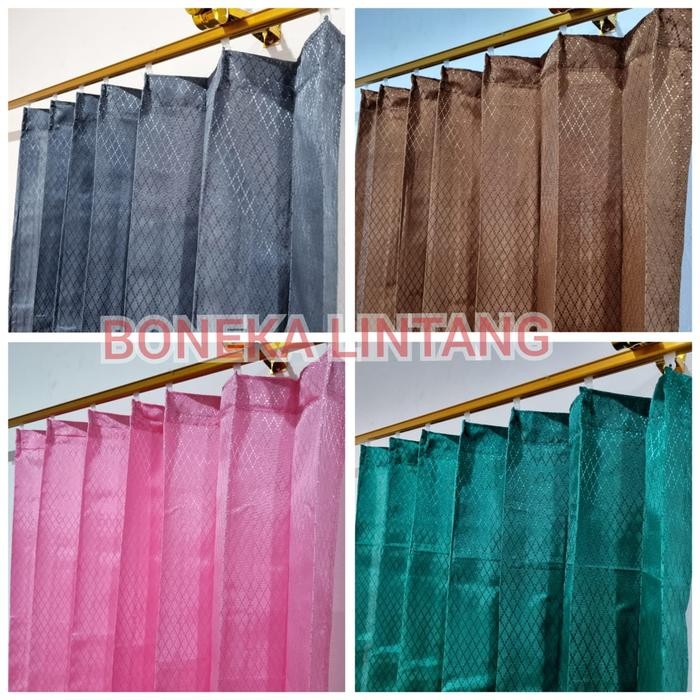 Dekorqt- Pintu Dan Jendela - Gorden Plisket Motif Sisik Sido Mix Gorden Jendela Kelas Sekolah