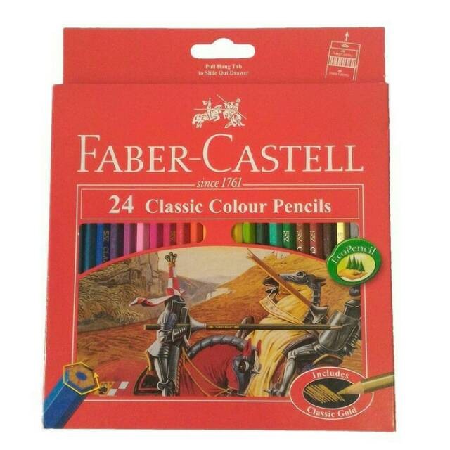 

Pensil Warna Classic Colour 24 Warna Faber Castell
