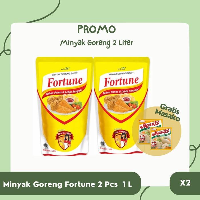 

New Promo Minyak Goreng Fortune Bimoli Sunco 1 Liter Kemasan Pouch