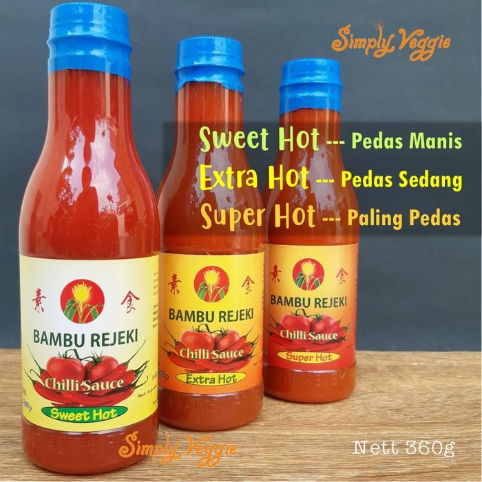 

New Bambu Rejeki Saus Sambal Vegetarian 360g / Vegan Chilli Sauce