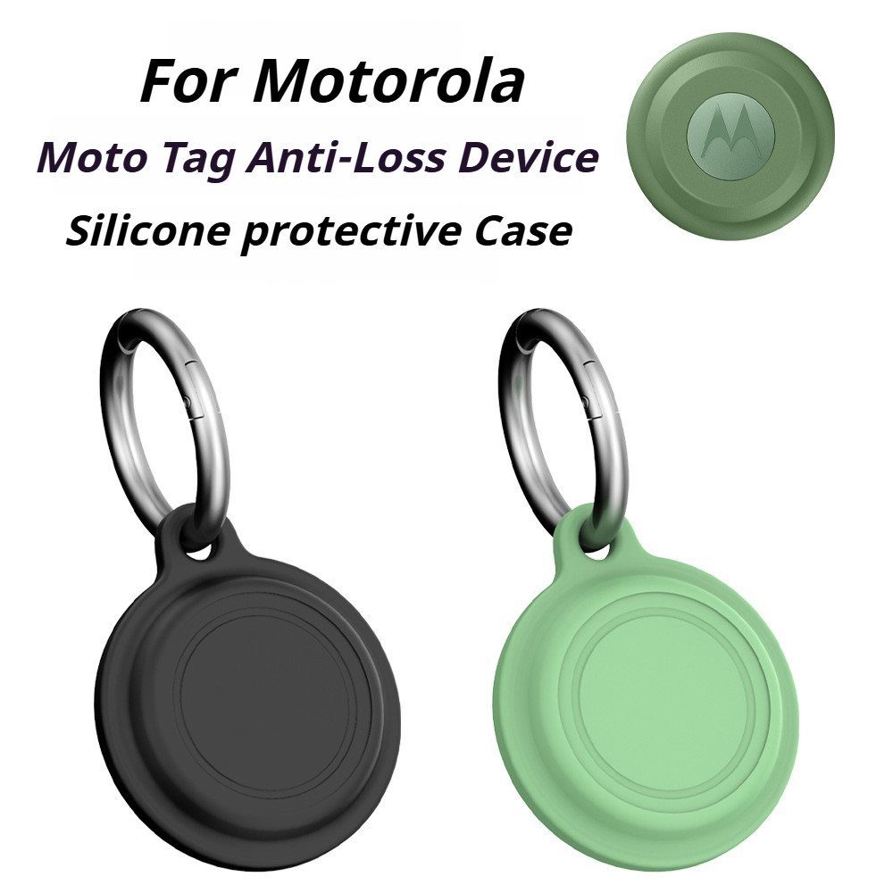 Silicone Keychain for Moto Tag Case Protective Cover 360° Waterproof Motorola tag Holder Tracker Acc