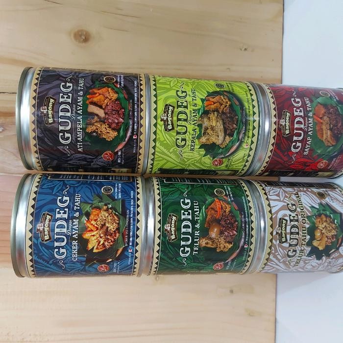 

GUDEG BAGONG YU DJUM KALENG ASLI JOGJA 300 GR SAMBEL GORENG KRECEK AYAM SUWIR ATI AMPLA TAHU TELUR