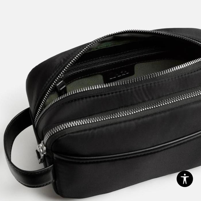 Pouch Bag Zara Clutch Pria Hitam Original Store