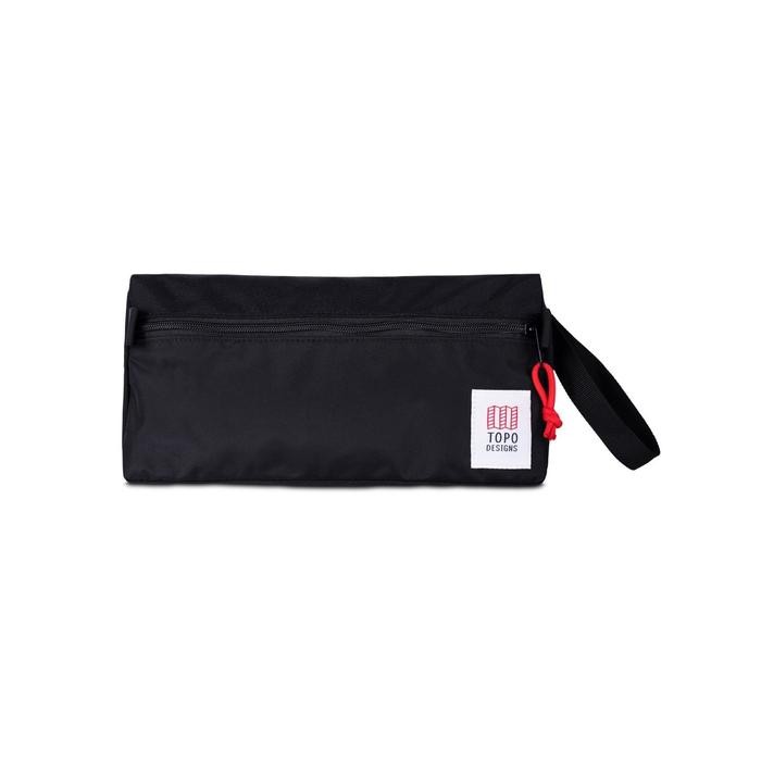 Topo Designs Dopp Kit Black Pouch Pria Wanita Toiletry Case