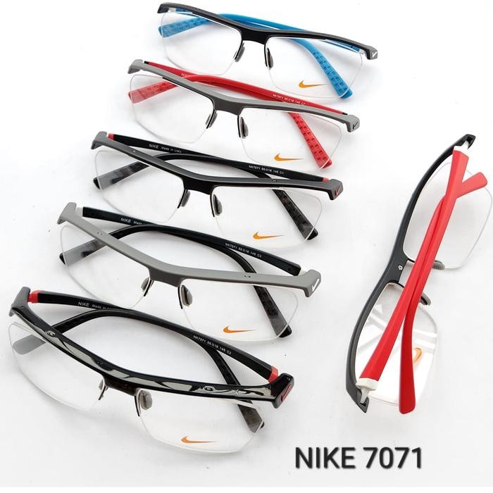 Frame Kacamata NIKE 7071 Half Pria Sporty minus baca photocromic n7071