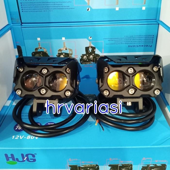 sepasang lampu tembak Sql 2 mata HJG hi low 60W-Led foglamp 2 warna - 2 MATA HJG AA1