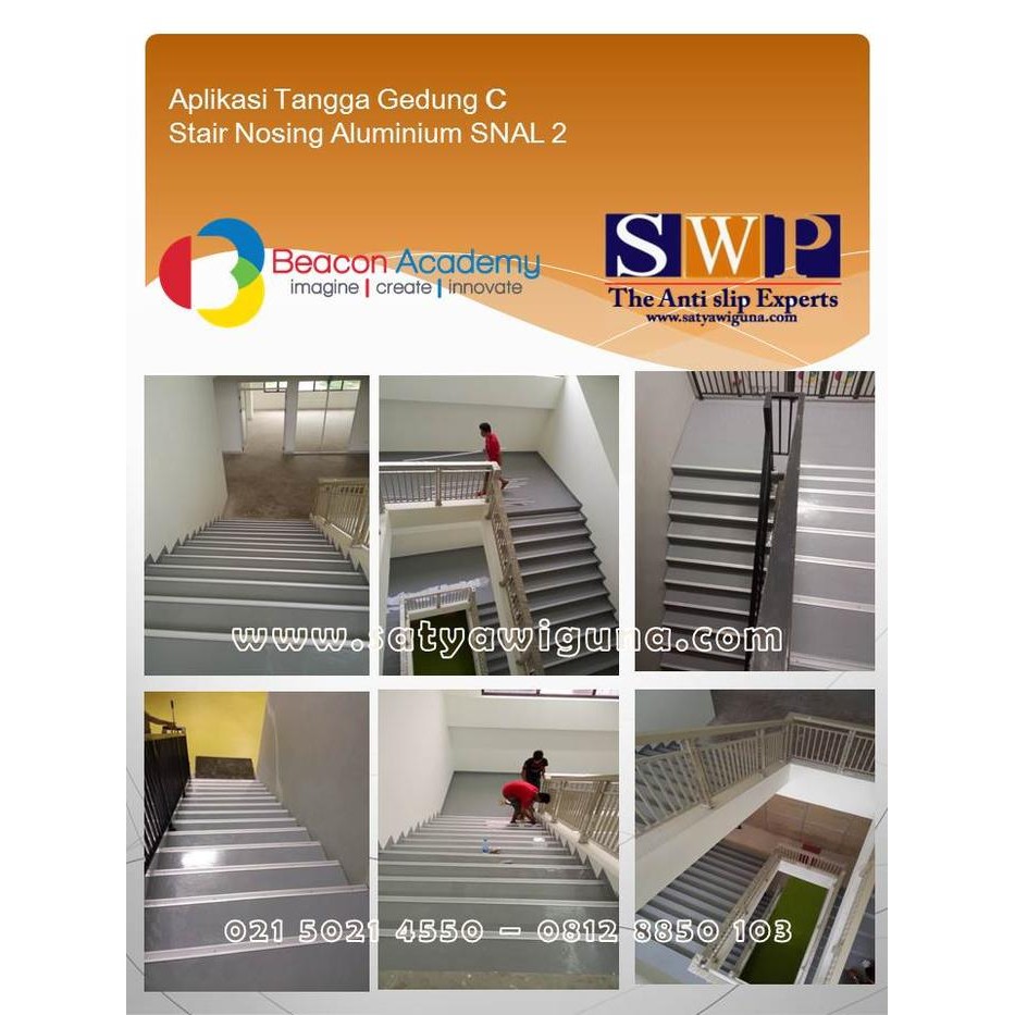 HARUNANASHOP_ STAIR NOSING / LIS TANGGA / STEP NOSING ALUMUNIUM SNAL2