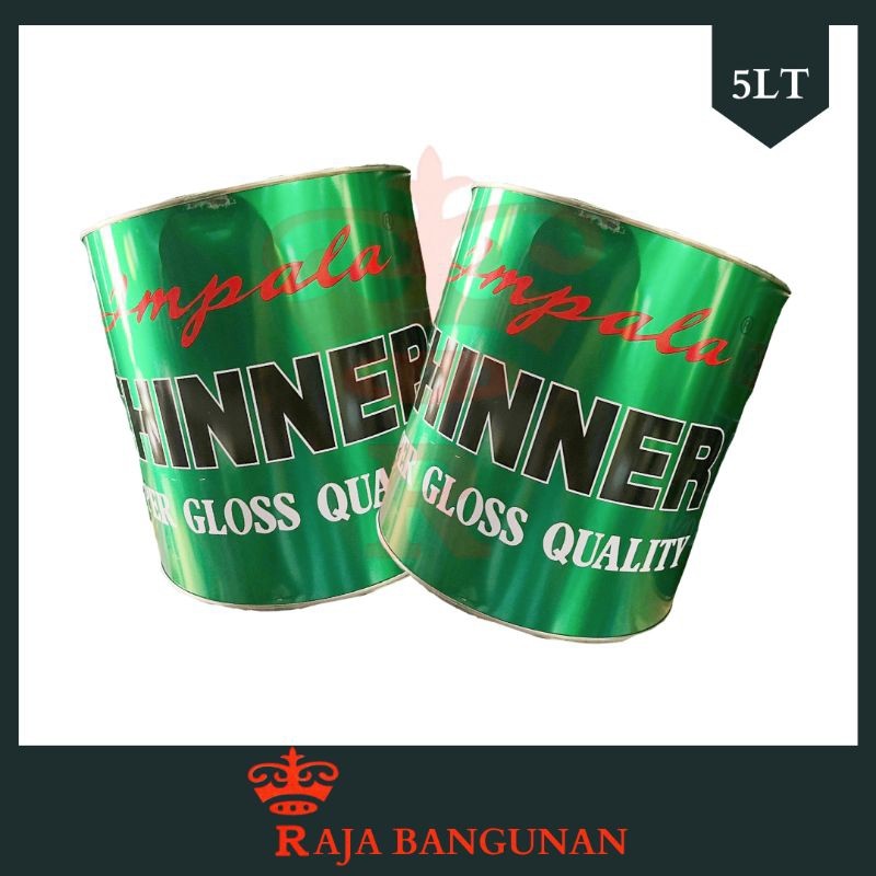 

Tiner Thinner Impala Galon Hijau Pengencer Cat Murah Meriah Ukuran Besar 5Lt