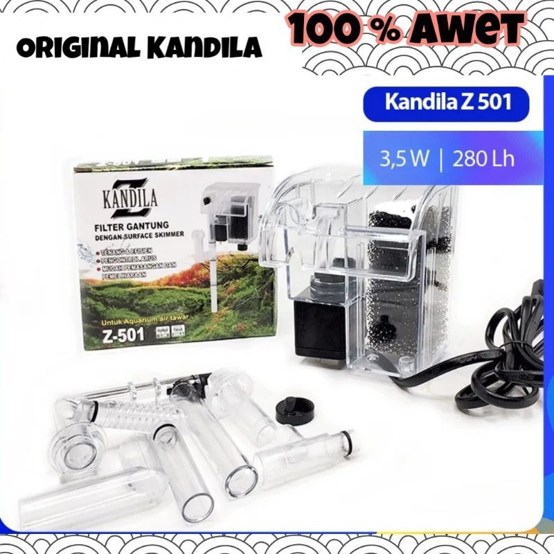 filter gantung aquarium aquascape kandila Z-501