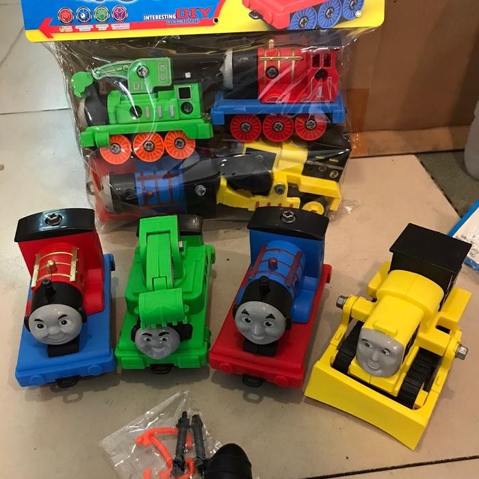 Mainan Anak DIY Kereta Bongkar Pasang RL589 /Mainan Edukasi Anak Kereta Bongkar Pasang