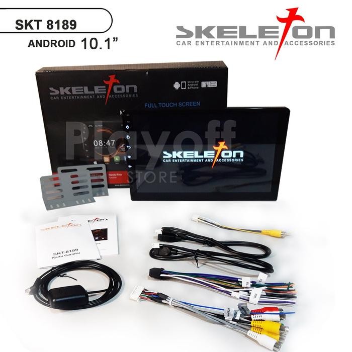 2 din Head Unit Android 10 inch Skeleton 8189 Double Din Bluetooth GPS