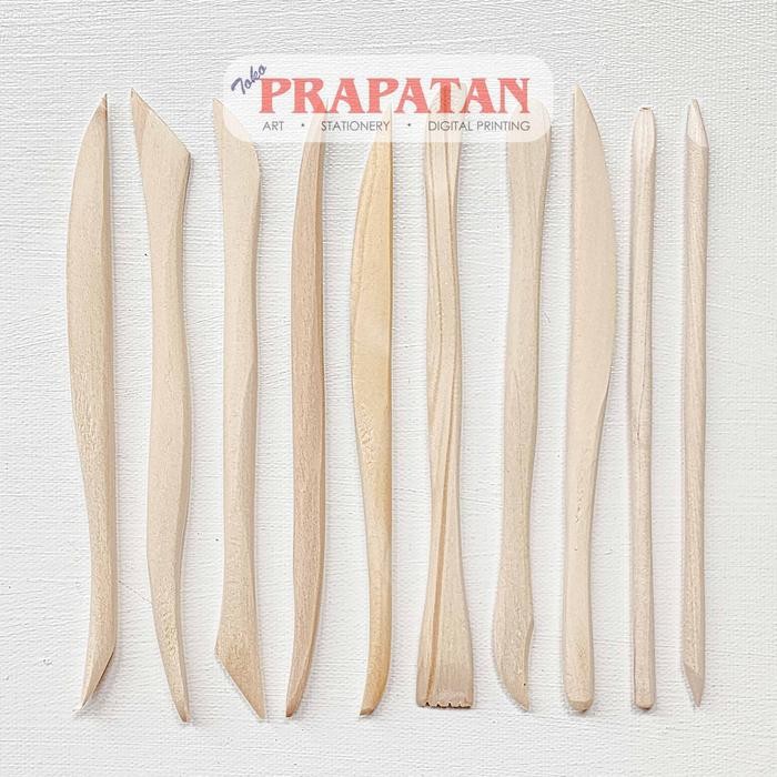 NEW PRODUK V-TEC CLAY KNIFE KAYU NS036-10B/6 CLAY TOOL POTTERY SDW