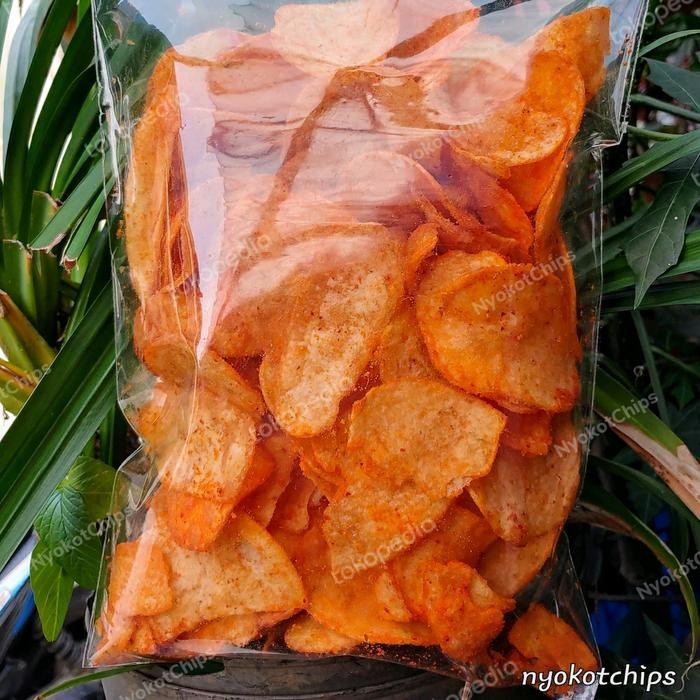 

Keripik Kentang Balado Pedas Manis Homemade 200Gr