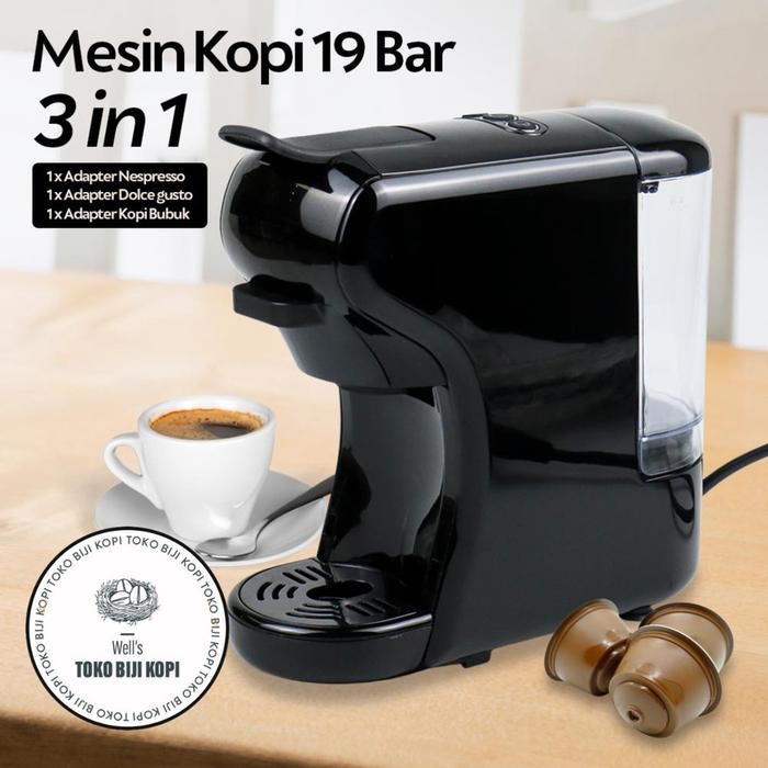 Hibrew Mesin Kopi Kapsul 3 In 1 Nespresso Dolce Gusto St-504