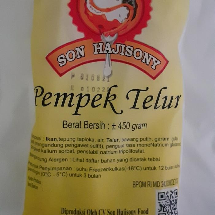 

BARANG TERLARIS [Tanpa Cuka] PEMPEK TELUR ASLI SON HAJISONY LAMPUNG