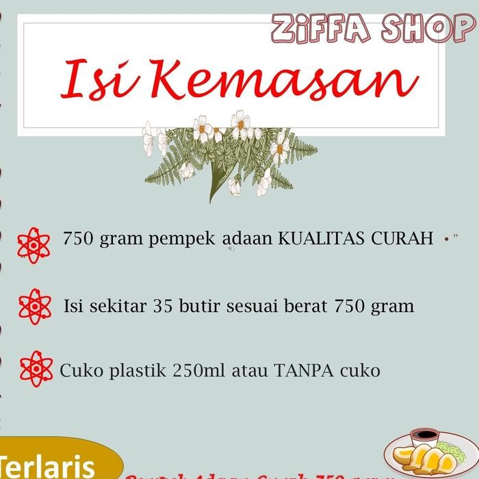 

BARANG TERLARIS PEMPEK ADAAN CURAH MURAH SONI SONY OLEH OLEH KHAS LAMPUNG