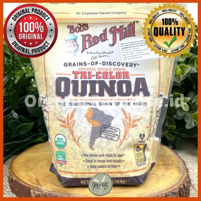 

terbaru !!! bob's red mill organic tricolour quinoa 369 gram ready