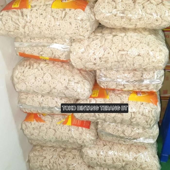 

terbaru !!! kerupuk mawar putih cap ikan sejoli per 1 bal/ball 5 kg/kilo mentah ready