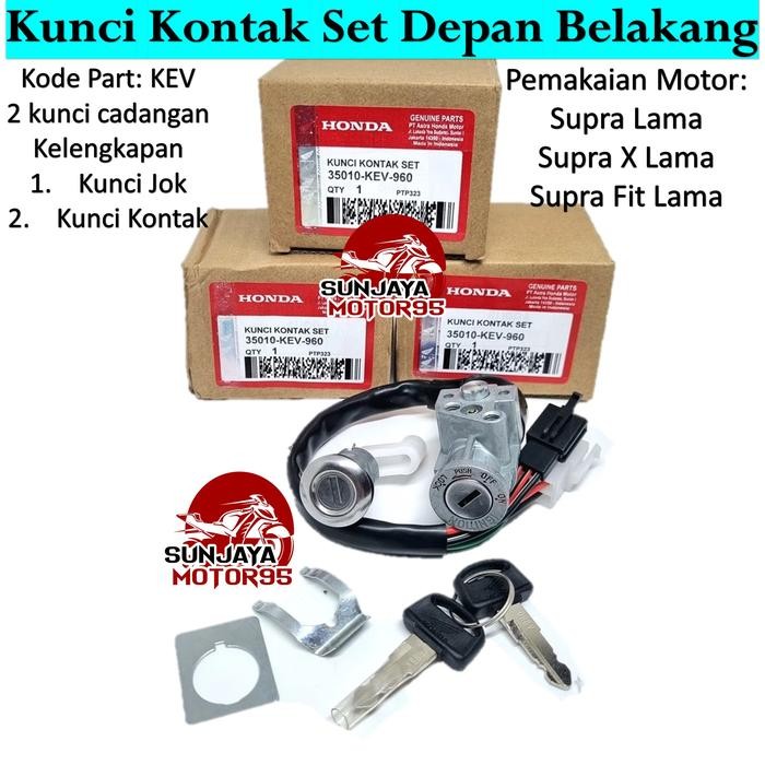 KUNCI KONTAK SUPRA X LAMA - SUPRA FIT LAMA + SET KUNCI JOK BELAKANG Accessories Motor Anak