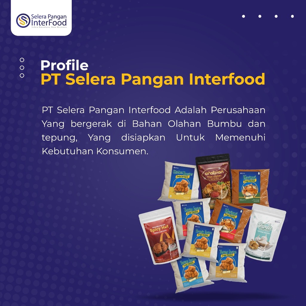 

Selera Pangan Interfood Bumbu Biang Tepung Fried Chicken 1kg
