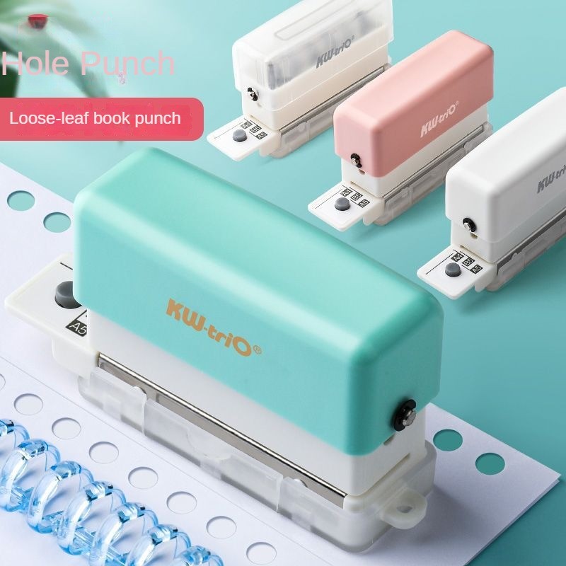 

Mini 6-Hole Punching Machine Diy Book Page Stitcher Paper Binding Punch Planner Loose Leaf Paper