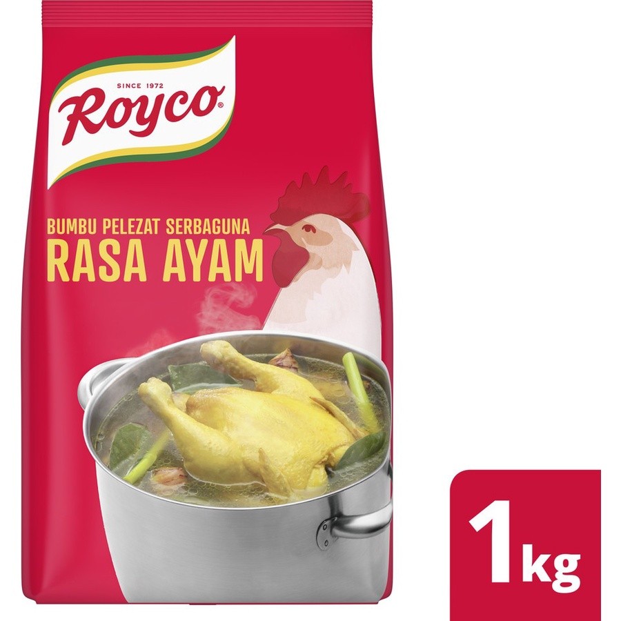 

Royco Bumbu Penyedap Rasa Ayam Pouch 1Kg 1 Karton