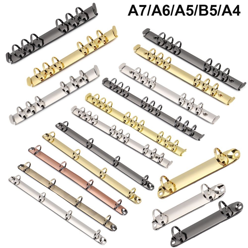 

Stationery New Accessory Diy Notepad Metal Binder Clip Loose-Leaf File Folder Notebook Binding Hoops