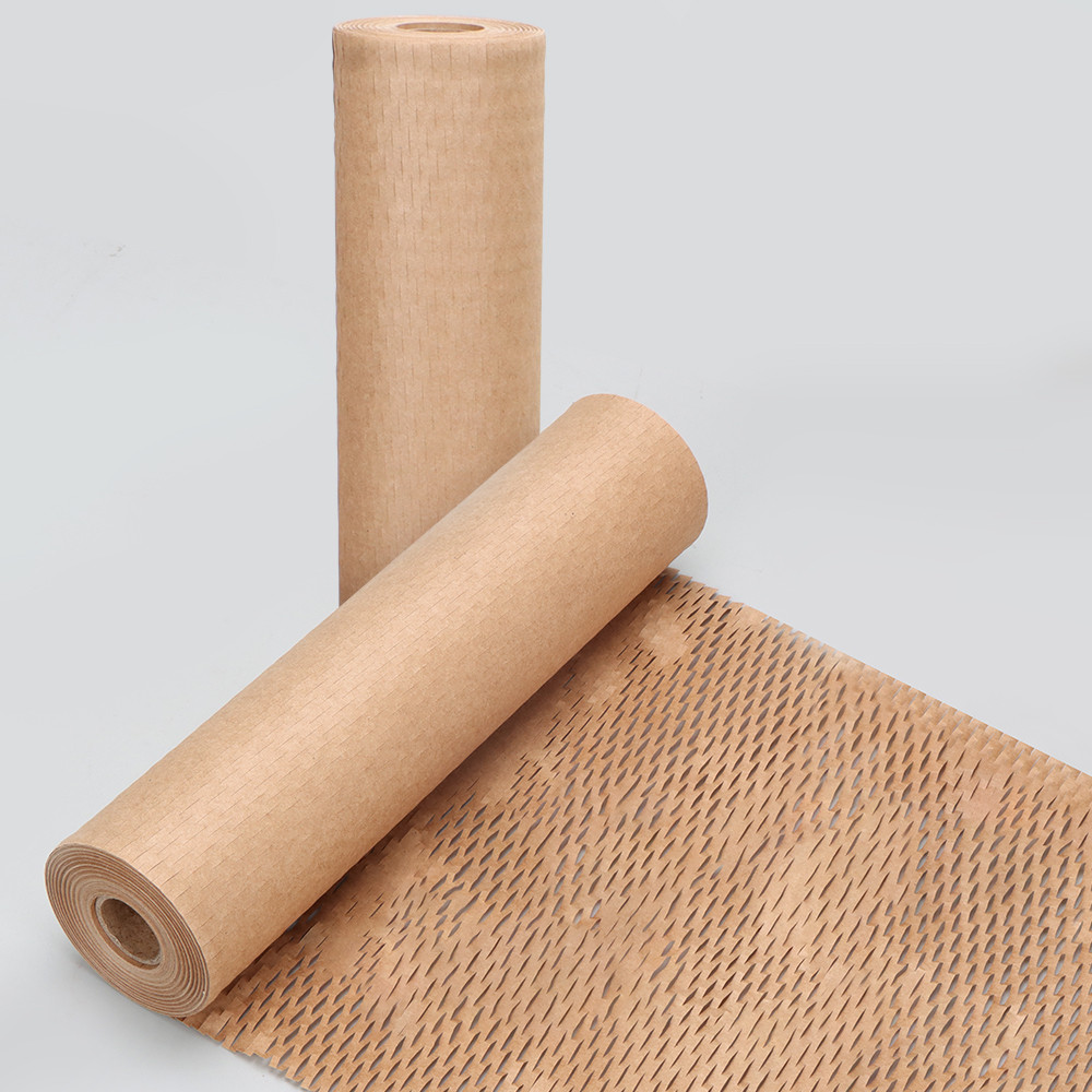 

Honeycomb Packing Paper 11.8" X 98.4' Honeycomb Cushioning Wrap Roll For Moving Shipping Packaging